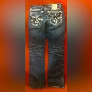Rock Revival Mens Jeans size 32 Inseam 34 Steven Straight straight regular fit